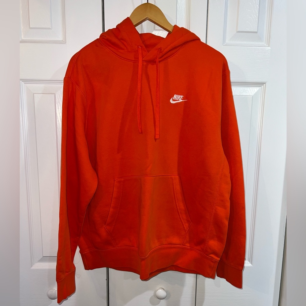 mens nike hoodie (orange)